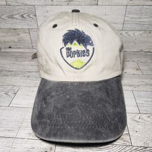 The Porkies Porcupine Mountains Michigan UP Adult Adjustable Hat Cap Gray Tan
